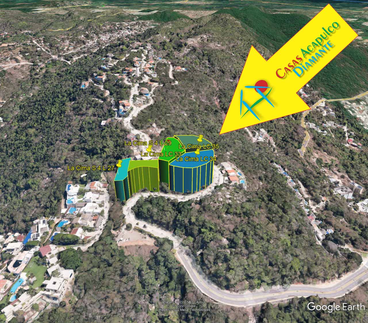 Terreno La Cima S4 27 y 29 LC 33, 34 y 35 - Vista aérea 2